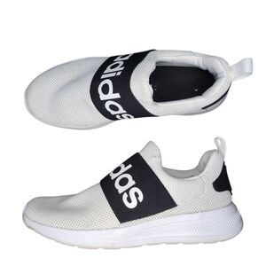 ADIDAS Men's Lite Racer Adapt 4.0 Running Shoe, White/Black, size 8.5